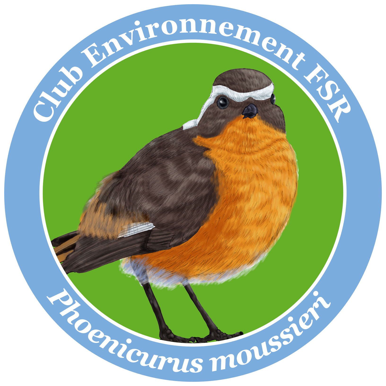 Moussier's Redstart endemic bird poster